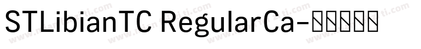 STLibianTC RegularCa字体转换
